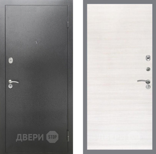 Входная металлическая Дверь Рекс (REX) 2А Серебро Антик GL Акация