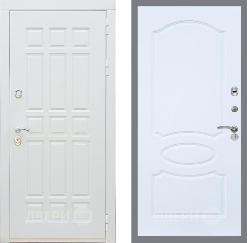 Входная металлическая Дверь Рекс (REX) 8 Силк Сноу FL-128 Силк Сноу