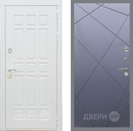 Входная металлическая Дверь Рекс (REX) 8 Силк Сноу FL-291 Силк титан