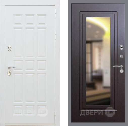 Входная металлическая Дверь Рекс (REX) 8 Силк Сноу FLZ-120 Венге
