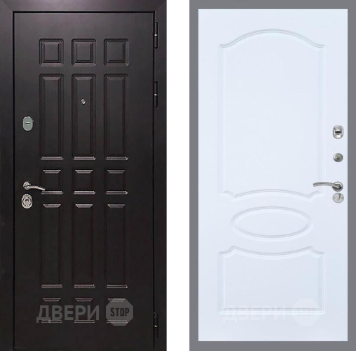 Входная металлическая Дверь Рекс (REX) 8 FL-128 Силк Сноу