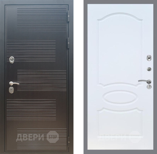 Входная металлическая Дверь Рекс (REX) премиум 185 FL-128 Белый ясень