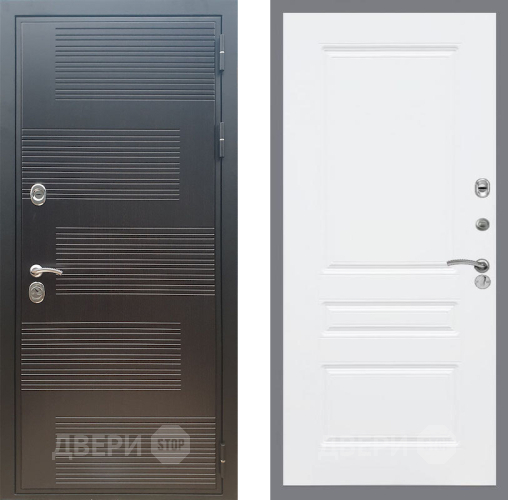 Входная металлическая Дверь Рекс (REX) премиум 185 FL-243 Силк Сноу
