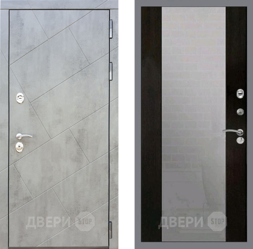 Входная металлическая Дверь Рекс (REX) 22 СБ-16 Зеркало Венге