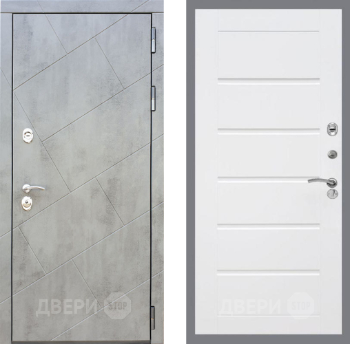 Входная металлическая Дверь Рекс (REX) 22 Сити Белый ясень