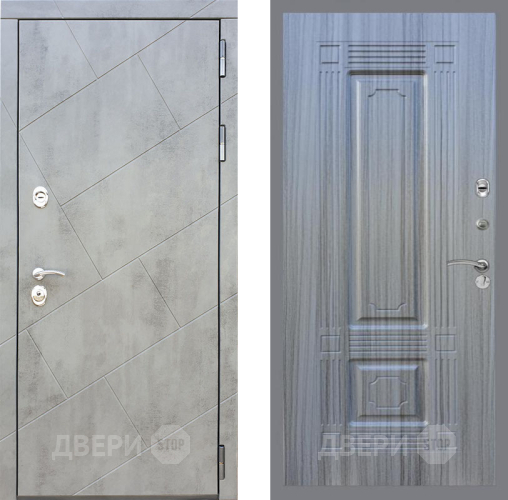 Входная металлическая Дверь Рекс (REX) 22 FL-2 Сандал грей