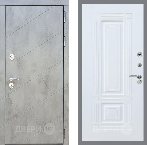 Входная металлическая Дверь Рекс (REX) 22 FL-2 Силк Сноу