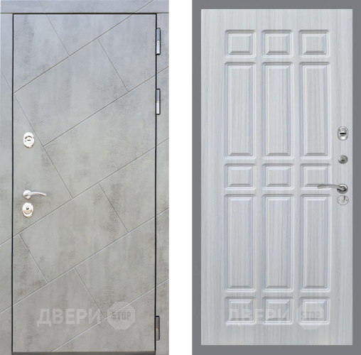 Входная металлическая Дверь Рекс (REX) 22 FL-33 Сандал белый