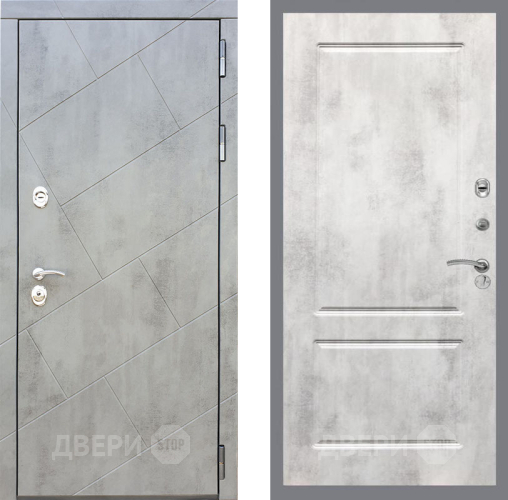 Входная металлическая Дверь Рекс (REX) 22 FL-117 Бетон светлый