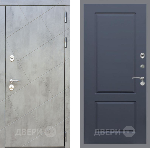 Входная металлическая Дверь Рекс (REX) 22 FL-117 Силк титан