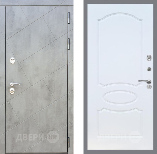Входная металлическая Дверь Рекс (REX) 22 FL-128 Белый ясень