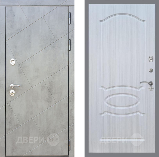 Входная металлическая Дверь Рекс (REX) 22 FL-128 Сандал белый