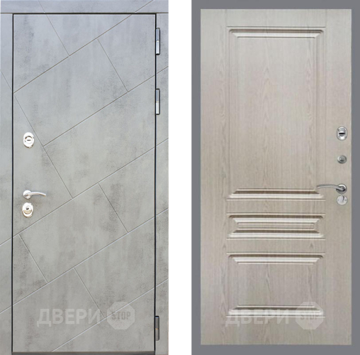Входная металлическая Дверь Рекс (REX) 22 FL-243 Беленый дуб