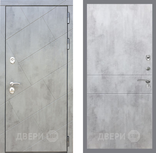 Входная металлическая Дверь Рекс (REX) 22 FL-290 Бетон светлый