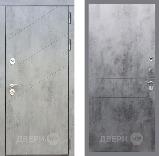 Входная металлическая Дверь Рекс (REX) 22 FL-290 Бетон темный
