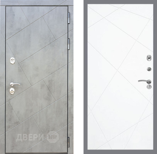 Входная металлическая Дверь Рекс (REX) 22 FL-291 Силк Сноу