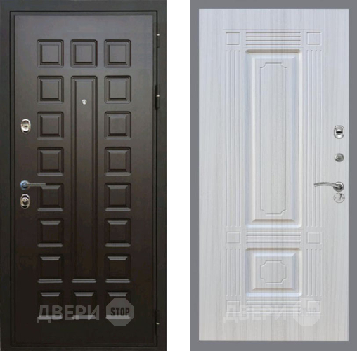 Входная металлическая Дверь Рекс (REX) Премиум 3к FL-2 Сандал белый