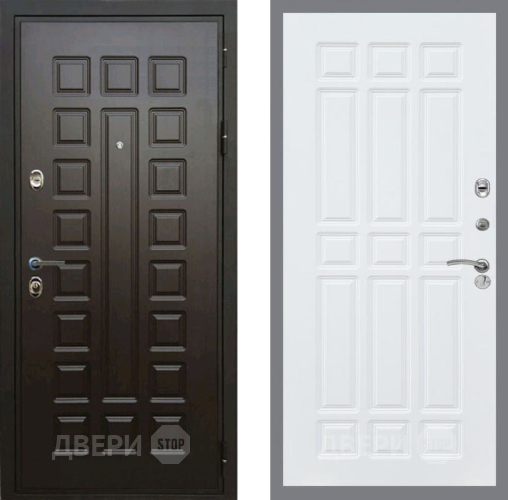 Входная металлическая Дверь Рекс (REX) Премиум 3к FL-33 Силк Сноу