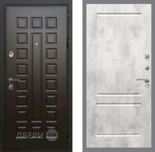 Входная металлическая Дверь Рекс (REX) Премиум 3к FL-117 Бетон светлый