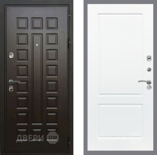 Входная металлическая Дверь Рекс (REX) Премиум 3к FL-117 Силк Сноу