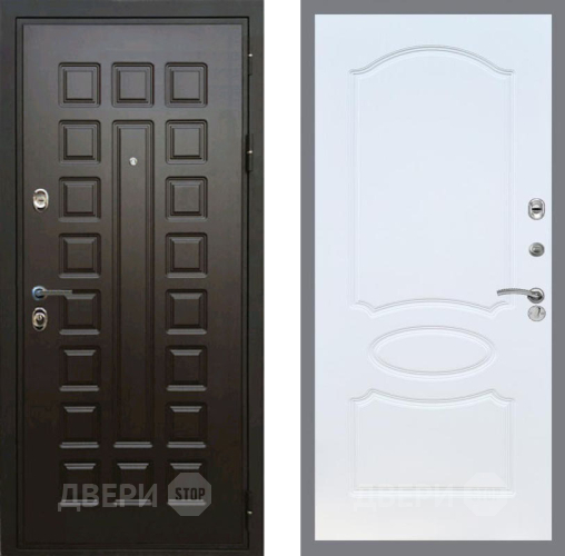 Входная металлическая Дверь Рекс (REX) Премиум 3к FL-128 Белый ясень
