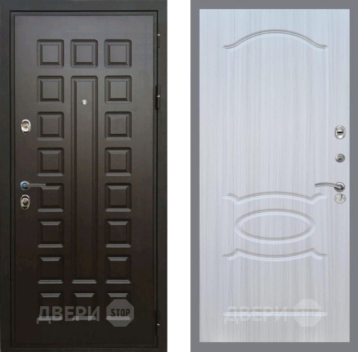 Входная металлическая Дверь Рекс (REX) Премиум 3к FL-128 Сандал белый