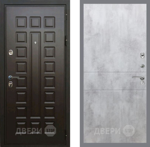Входная металлическая Дверь Рекс (REX) Премиум 3к FL-290 Бетон светлый