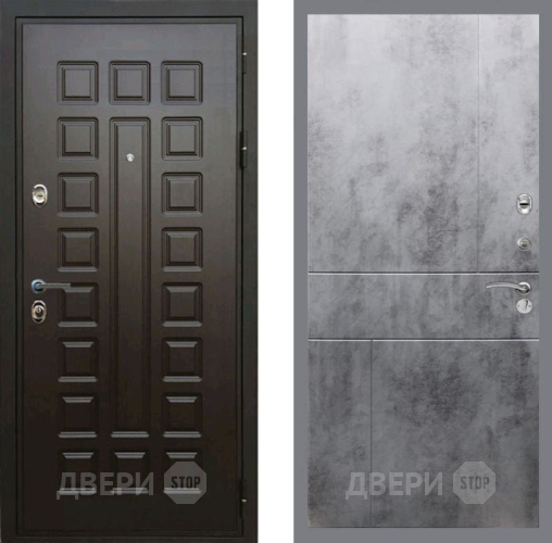 Входная металлическая Дверь Рекс (REX) Премиум 3к FL-290 Бетон темный