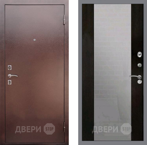 Входная металлическая Дверь Рекс (REX) 1 СБ-16 Зеркало Венге