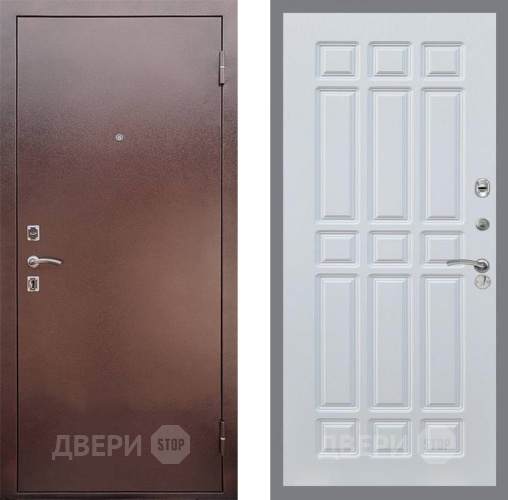 Входная металлическая Дверь Рекс (REX) 1 FL-33 Белый ясень