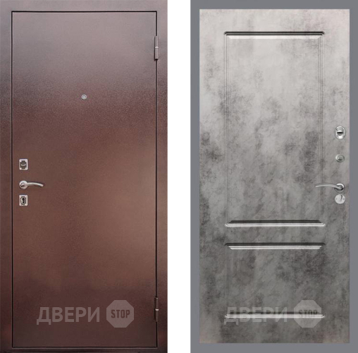 Входная металлическая Дверь Рекс (REX) 1 FL-117 Бетон темный