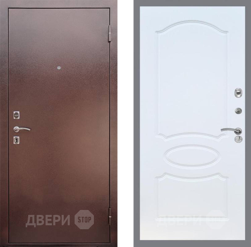 Входная металлическая Дверь Рекс (REX) 1 FL-128 Белый ясень