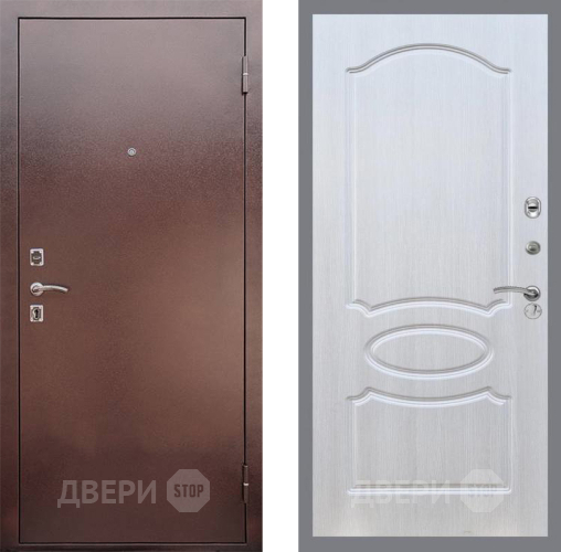 Входная металлическая Дверь Рекс (REX) 1 FL-128 Лиственница беж
