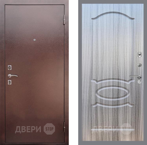 Входная металлическая Дверь Рекс (REX) 1 FL-128 Сандал грей