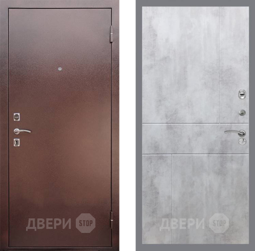 Входная металлическая Дверь Рекс (REX) 1 FL-290 Бетон светлый
