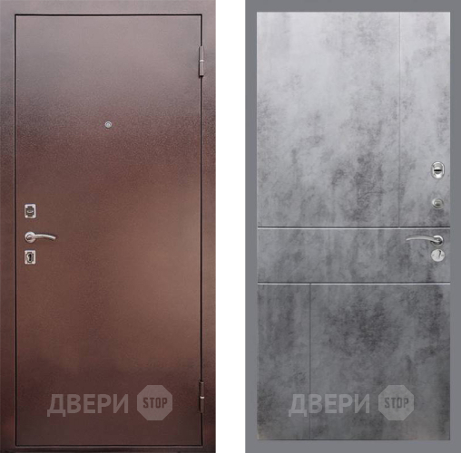 Входная металлическая Дверь Рекс (REX) 1 FL-290 Бетон темный