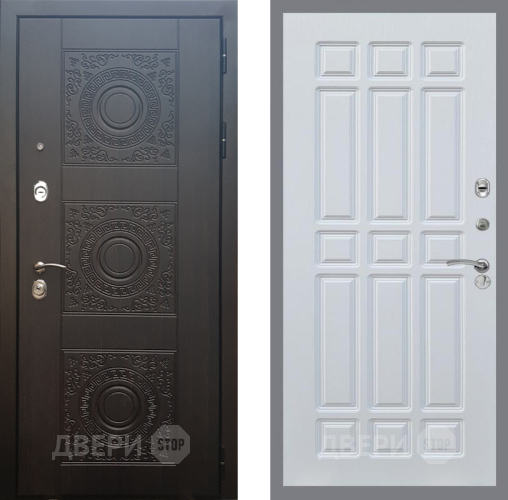 Входная металлическая Дверь Рекс (REX) 10 FL-33 Белый ясень