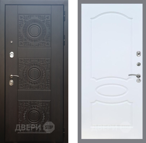 Входная металлическая Дверь Рекс (REX) 10 FL-128 Белый ясень