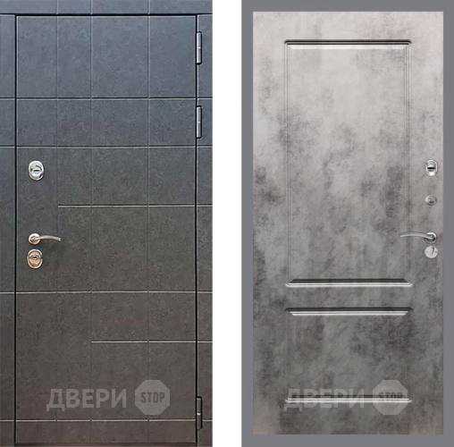 Входная металлическая Дверь Рекс (REX) 21 FL-117 Бетон темный