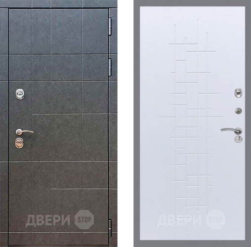 Входная металлическая Дверь Рекс (REX) 21 FL-289 Белый ясень