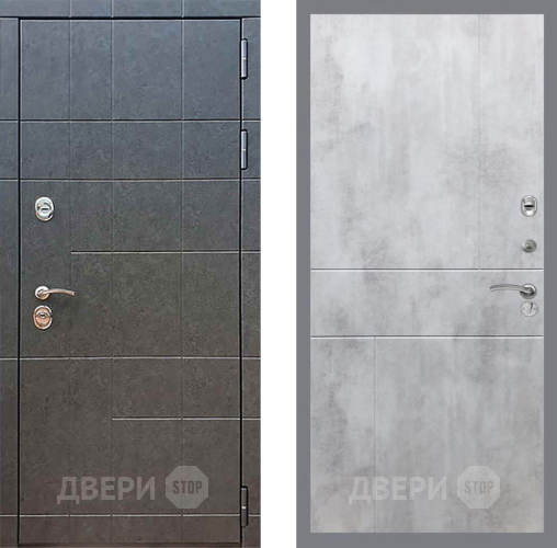 Входная металлическая Дверь Рекс (REX) 21 FL-290 Бетон светлый