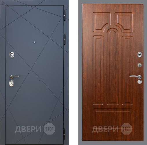 Входная металлическая Дверь Рекс (REX) 13 Силк Титан FL-58 Морёная берёза