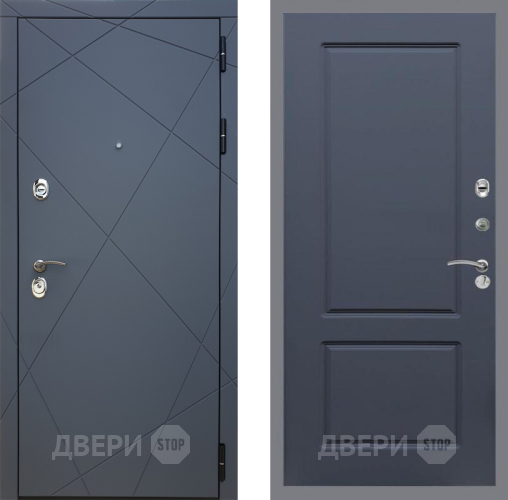 Входная металлическая Дверь Рекс (REX) 13 Силк Титан FL-117 Силк титан