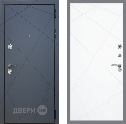 Входная металлическая Дверь Рекс (REX) 13 Силк Титан FL-291 Силк Сноу