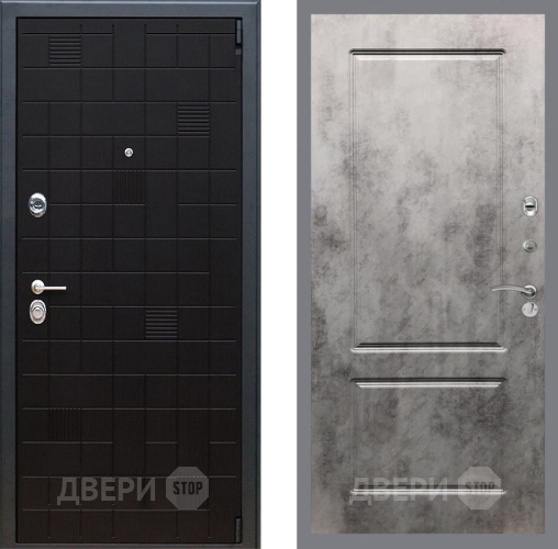 Входная металлическая Дверь Рекс (REX) 12 FL-117 Бетон темный