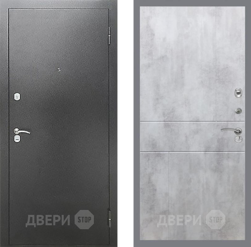 Входная металлическая Дверь Рекс (REX) Сити FL-290 Бетон светлый