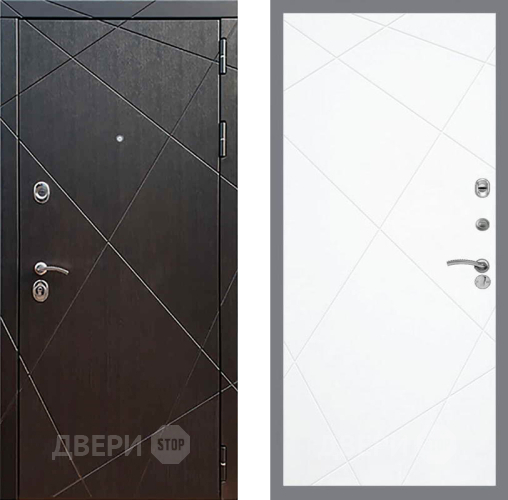 Входная металлическая Дверь Рекс (REX) 13 Венге FL-291 Силк Сноу