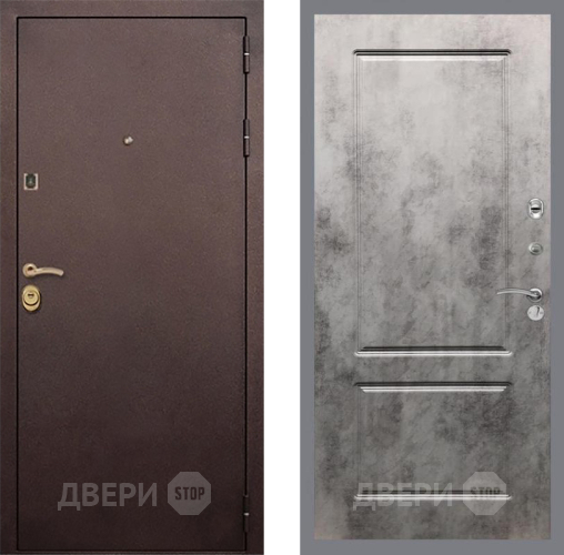 Входная металлическая Дверь Рекс (REX) Лайт 3К FL-117 Бетон темный