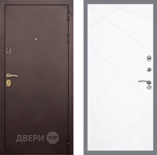 Входная металлическая Дверь Рекс (REX) Лайт 3К FL-291 Силк Сноу