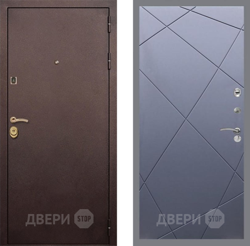 Входная металлическая Дверь Рекс (REX) Лайт 3К FL-291 Силк титан